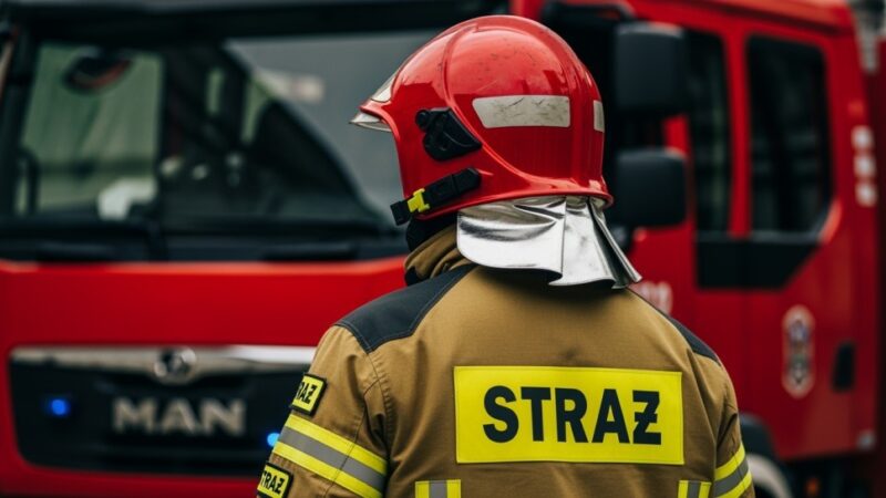 OSP Nałęczów w akcji: neutralizacja substancji i pożar pustostanu w Sadurkach