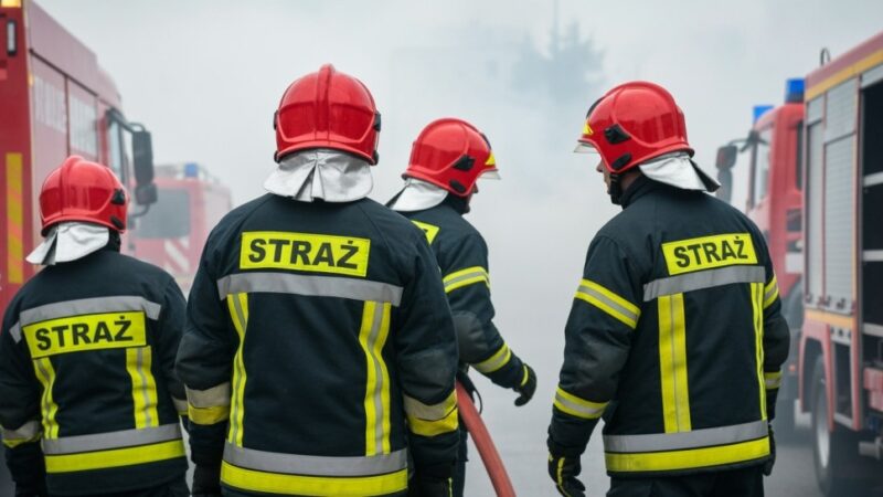 Pożar drzewa i uratowany jeż – bohaterowie strażaków z Nałęczowa