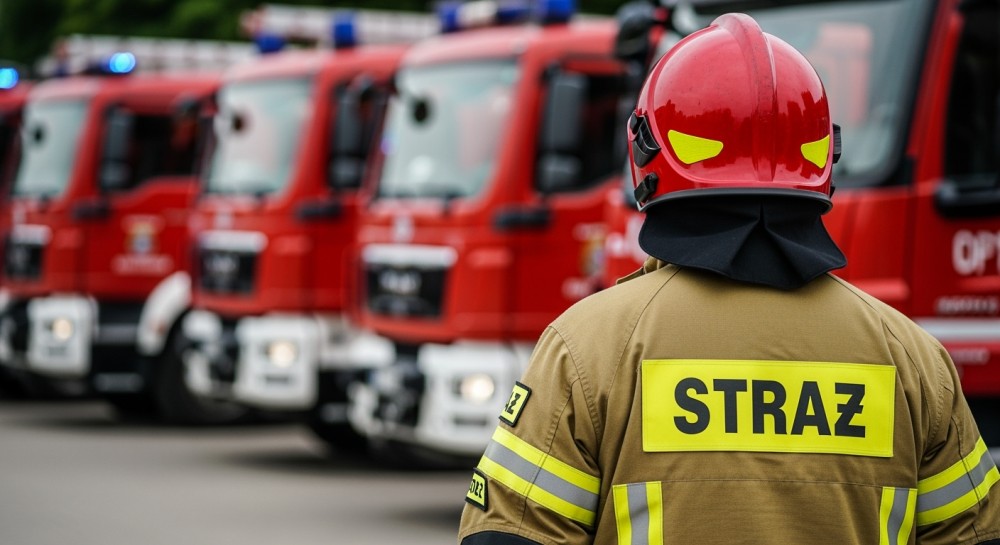 Pożar poddasza w Czesławicach: intensywna akcja strażaków z Nałęczowa i okolicznych jednostek