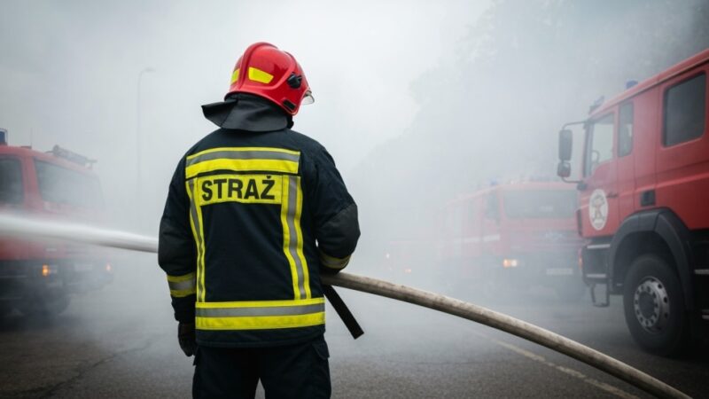 Pożary w Nałęczowie: Strażacy walczą z ogniem w regionie