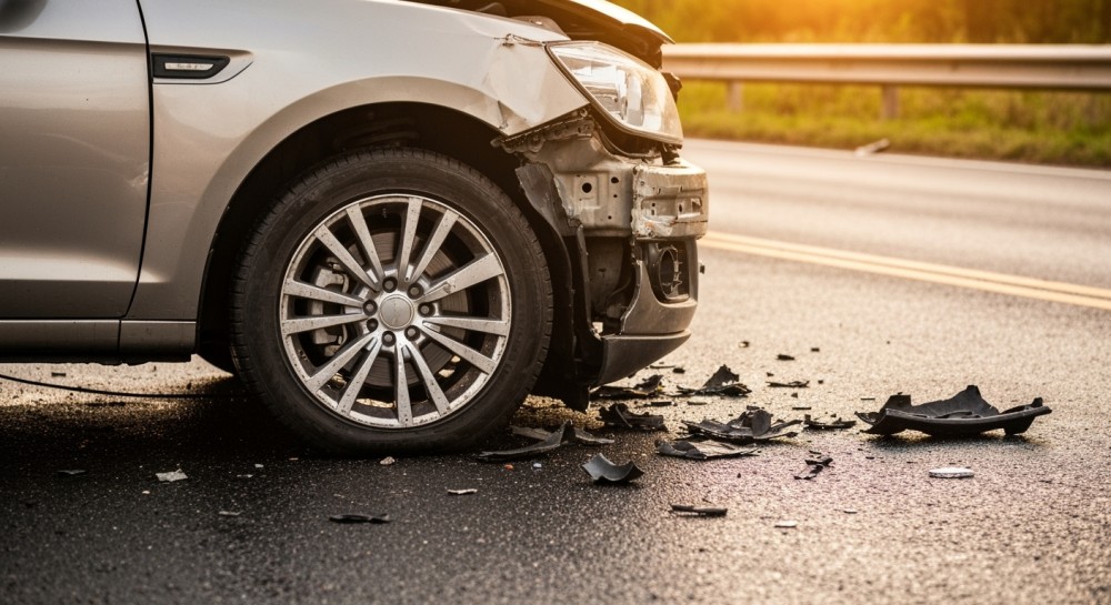 Kierowca Saaba w szpitalu po zderzeniu z Volvo na S12