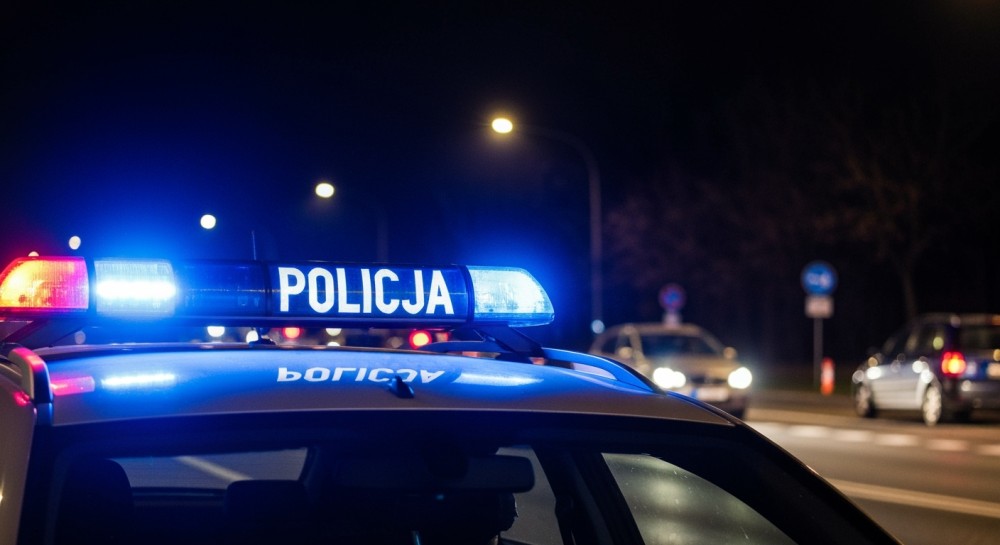 Mandat za niebezpieczne wyprzedzanie na podwójnej linii dla kierowcy Mercedesa