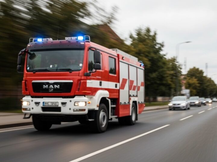 Pożar autobusu w Puławach: Ulica Piaskowa znów przejezdna