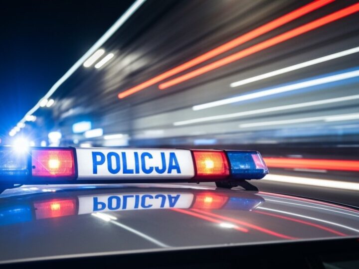 Kierowca pod wpływem alkoholu uderzył w słup, próbując ratować e-papieros