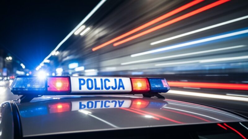 Kierowca pod wpływem alkoholu uderzył w słup, próbując ratować e-papieros