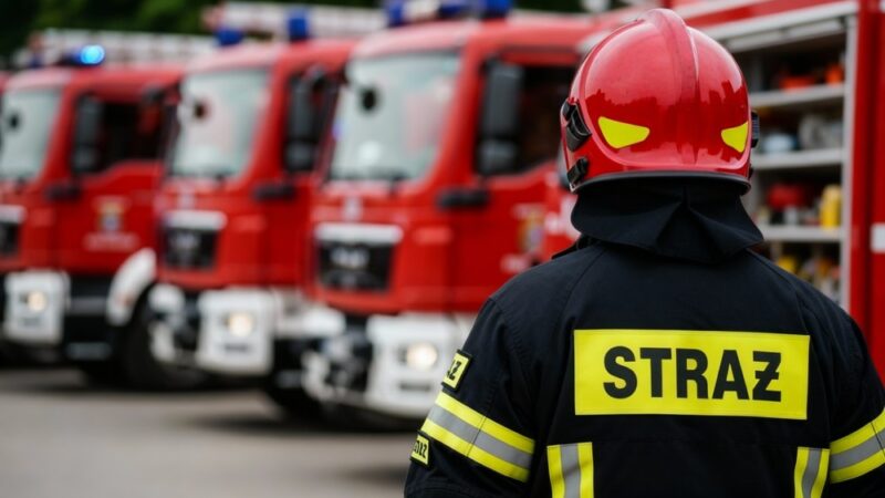 Interwencje OSP w Nałęczowie: akcje z tlenkiem węgla i powalonym drzewem