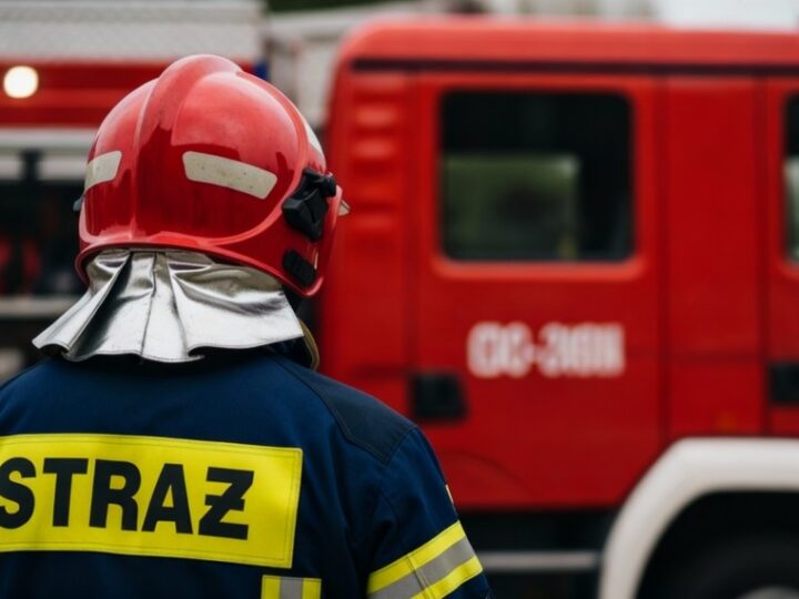 Strażacy w Nałęczowie w akcji: usuwanie niebezpiecznych drzew po burzy