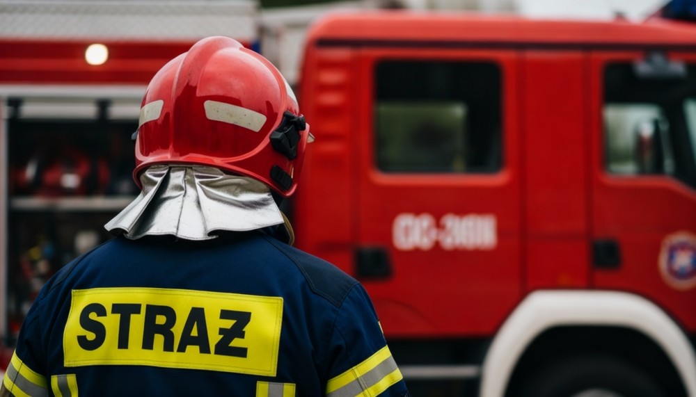 Strażacy w Nałęczowie w akcji: usuwanie niebezpiecznych drzew po burzy