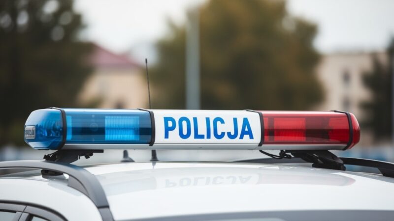 Niebezpieczne znalezisko przy torach kolejowych w Białce Kolonii