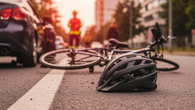 Pijany kierowca Volkswagena potrącił rowerzystę i uciekł z miejsca zdarzenia